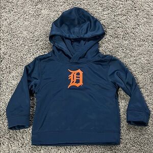 MLB GENUINE MERCHANDISE Kids 24 Month Navy Blue Hoodie Orange Detroit Tigers D